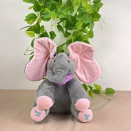 Animated Elephant Toys Plush Singing Elephant with Ears Moving Electric Plush Toy Cute Elephant Stuf