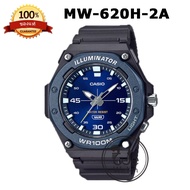 !!ประกัน1ปีและกล่อง CMG!! CASIO รุ่น MW-620H นาฬิกาชาย ทนทาน มีไฟ แสงสว่าง MW620 MW-620 MW-620H-1A M
