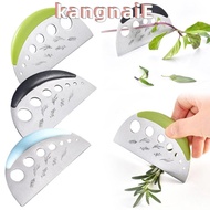 KANGNAI Vanilla Vegetable Greens Leaf Remover, 7 Holes 2 in 1 Herb Cutter Stripper,  Durable Portabl