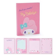 SANRIO - MY MELODY 日版 備忘錄 便條本 便簽本 MEMO PAD 美樂蒂 (大臉文具系列)