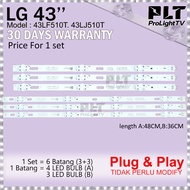 43LJ510T / 43LF510T (LAMPU TV) LG 43" LED TV Backlight 43 inch LED TV BACKLIGHT 43LF510 43LJ510