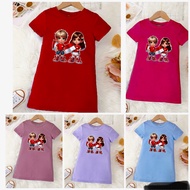 MERAH August 17th red and white children's house dress girls' tunic top t-shirt Indonesian Independe