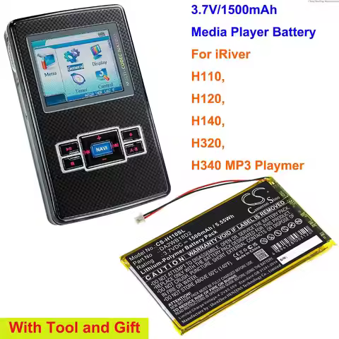 Cameron Sino 1500mAh Media Player Battery DA2WB18D2 for iRiver H110, H120, H140, H320, H340 MP3 Play