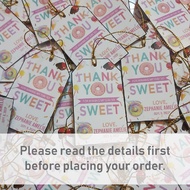 Personalized Tags For Girl Birthday Christening Baptism | Sold by Set With or Without String | Tag S