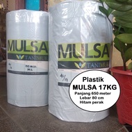 mulsa Plastik mulsa Pertanian lebar 80 cm 1 rol roll panjang 650 meter hitam perak tanaman cabe toma