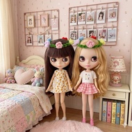 Velvet Flower Crown For Blythe Dolls