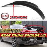 PSM Style Car Rear Trunk Boot Lip Spoiler Wing Lip for Mercedes for Benz W205 C205 Coupe C200 C300 C