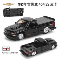 3CWN Meritor Figure 1/64 Vehicle Transporter MACK Large Trailer Chevrolet 454s Pickup Toy Model Tran