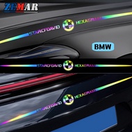 1Pc BMW Laser Reflective Sticker Colorful Car Logo For BMW E36 E46 E30 E90 F10 F30 E39 E60 X1 E84 F4