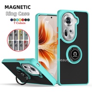 Shockproof Casing for OPPO Reno 11 Pro 11F 5G 2024 Phone case Stand Bracket Protection Cover For Reno11 11Pro Reno11Pro Reno11F with Magnetic Ring Stand Cases