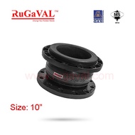 Rubber Bellow, Single Bellow Flexible joint, Ductile Iron flange, Size: 10", Flange Rubber Joint, Ru