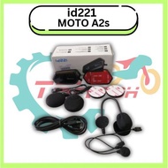 BLUETOOTH ID221 MOTO A2S HELMET COMMUNICATOR CYCLING HEADSETS BLUETOOTH VERSION 5.2