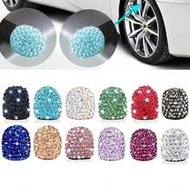 Valve Stem Cap With Rhinestones, Full-Diamond Valve Core Cap, Car Diamond Ceramic Valve Stem Cover, 