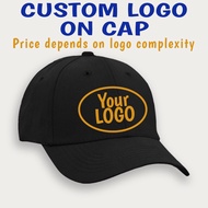 Cap with Custom Logo Embroidery Topi Sulam Jata