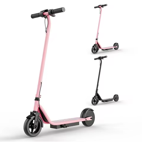 6.5‘’ Electric Scooter for Kids - 3/6/9MPH Three Speed Modes & 10Mile Max Range, 250W Motor, Solid T