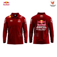 Polo shirt Tshirt Kaos Kerah Lengan Panjang Redbull Ampol Racing