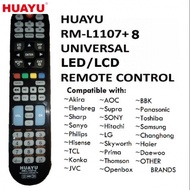 Huayu RM-L1107+8 Universal LEDLCD Remote Control with Media Play and 3D Buttons For Majority nds