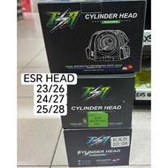 ESR HEAD EX5 / WAVE100 / EX5 DREAM RACING ORIGINAL 100% 23/26 24/27 25/28 RED LEO ESR 23 26 24 27 25