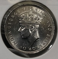 2c.13香港一毫 1939年【全新UNC未使用--原廠車輪轉光/靚品2c.13】【戰前 英皇喬治六世】 香港舊版錢幣・硬幣 $200 (2c.13)