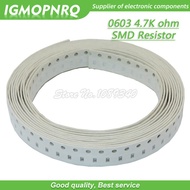 300PCS 0603 Chip Fixed Resistor SMD Resistor  4.7K ohm 4K7 472  IGMOPNRQ