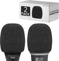 Geekria for Creators Foam Windscreen for 1.6'' Diameter Microphones, Antipop Foam Cover, Mic Wind Co