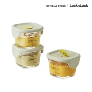 LocknLock - Meal Container เซตกล่องแก้วฝาซิลิโคนสำหรับเด็ก LLG509S3