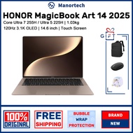 HONOR MagicBook Art 14 2025 Ultra 7 255H / Ultra 5 225H 1.03kg 14.6 inch 3.1K OLED Touch Screen Thin