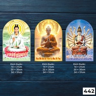 Avalokiteśvara Bodhisattva and Buddha decal stickers for cars to pray for peace - CODE 442 car decal