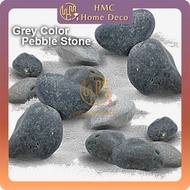 HMC 18 KG GREY COLOR PEBBLE STONE GARDEN LANDSCAPE HOME DECO AQUARIUM BATU KACANG DEKORASI RUMAH