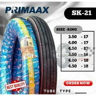 CLASSIC PRIMAAX SK 21 TIRES Ring 17&18 AVAILABLE IN SIZES 3.50-17 4.00-17 4.50-17 3.50-18 4.00-18 4.