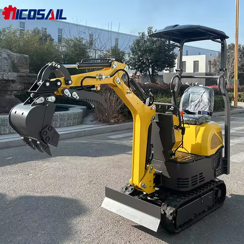 Mini Excavator OKW08 30° Climbing Ability 2.2Km/h Speed for Agricultural Land Development