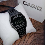Casio นาฬิกา (ประกัน 1 ปี) นาฬิกาข้อมือ ผู้หญิง B640WC - ดำ หน้าปัดดำ แท้ 100% นาฬิกาข้อมือ กำไลข้อมือ นาฬิกา ผู้หญิง คาสิโอ