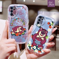 Sleepy Strawberry Bear Odd Shape ph case for OPPO A3S A5/S AX5 A7/N AX7 A8 A9/X A11/K/X/S A12/E/S A115/S A16/E/K/S A17/K 4G/5G soft case Cute Girl Cute plastic Mobile Phone