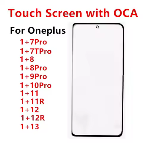 Oneplus13 Oneplus12 Touch Screen For Oneplus 13 12 12R 11 11R 10 Pro 9 8 7 7T Out Glass LCD Front Pa