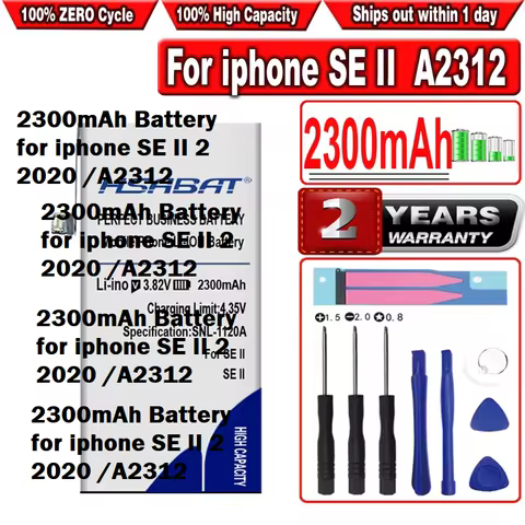 HSABAT 2300mAh Battery for iphone SE II 2 2020 /A2312