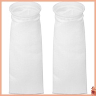 🎤 2pcs 150um 4 Inch Aquarium Fish Tank Filter Bag Mesh Sump Felt Sock Replacement White Aquarium Fil