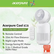 ACERPURE COOL C3 3-IN-1 AIR PURIFIER + CIRULATOR WITH HEPA 3 PROTECTOR AND MAGNETIC REMOTE CONTROL -
