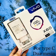 Fast Charging DUA MESIN - Charger Cas VIVO Y33 - VIVO Y33s - VIVO Y33t - VIVO Y33e - VIVO Y33S 5G ORIGINAL 100% Cas Dual Engine Fast Charging VIVO Y30 ORI Kabel USB Type C 18W 18Watt