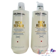 [ NA ] Goldwell Rich Repair shampoo and conditioner for damaged and dry hair 1000mlx2
