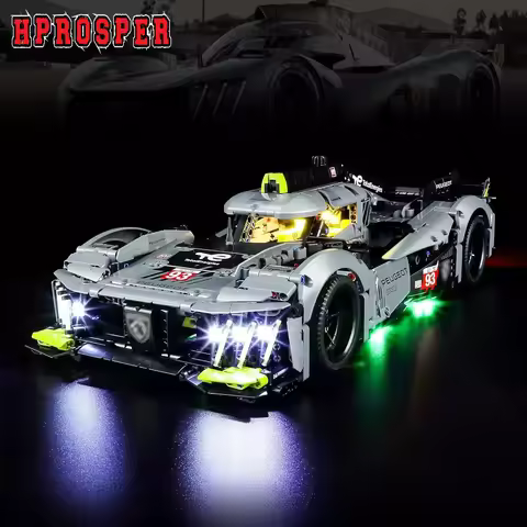 Hprosper LED Lights for Technic 42156 Peugeot 9X8 24H Le Mans Hybrid Hypercar Racing Car (Not Includ