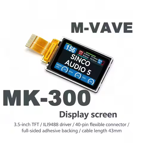 m-vave MK-300 Guitar Effects Pedal Screen Replacement Display