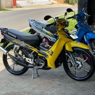 MERAH F1ZR Malaysia Striping, Yellow, Orange, Red Variation biru for F1ZR Series 1997 to 2005