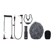 Kiwotos KM-VL1ไมโครโฟนหัวกลมใช้ได้กับ Olympus OM SYSTEM OM-1 Mark IIใช้กับกล้อง DSLRกล้องวิดีโอโทรศั