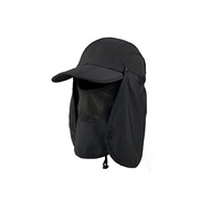 IBASINGO Outdoor UV Cut Hat 3WAY 360 Degree UV Cut Date Foldable UV Countermeasures Removable Face