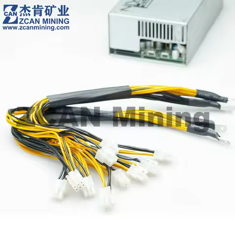 ZCAN Mining Wholesale 1300W 1600W 1800W Power Supply DC Connector 10x6pin PCIE Bitmain Antminer APW3