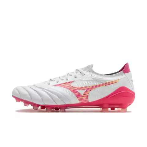 Mizuno Morelia Neo 4 Unisex AG Soccer Cleats – White, Short Rubber Studs, Non-Slip, Durable & Comfor