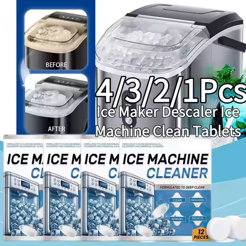 4/3/2/1Pcs Ice Maker Descaler Ice Machine Clean Tablets Deodorizing Descaling Ice Machine Cleaner Sm
