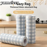 YUMEIREN 1Roll/400Sheets One-Time Dishcloth, Degreased Thickened Disposable Lazy Cleaning Rags, Non-