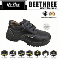 SAFETY SHOES BT8700 LEATHER LOW CUT LACE UP SHOES 4.5 INCHES BEETHREE HIGH QUALITY SAFETY SHOES