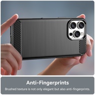 Ip hone 16 Pro Max 16 Plus Ip hone 16 Brushed Case Cover TPU Silicone Soft Casing Phone Back Black